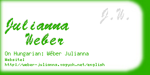 julianna weber business card