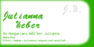 julianna weber business card